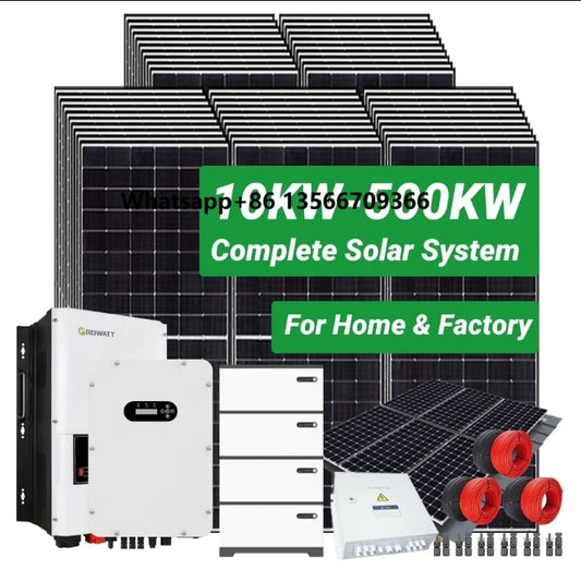 TOYON Industrial Home Use Complete Solution Provider Off On-Grid Hybrid Power Solar Energy System 15kw 10kw Solar System