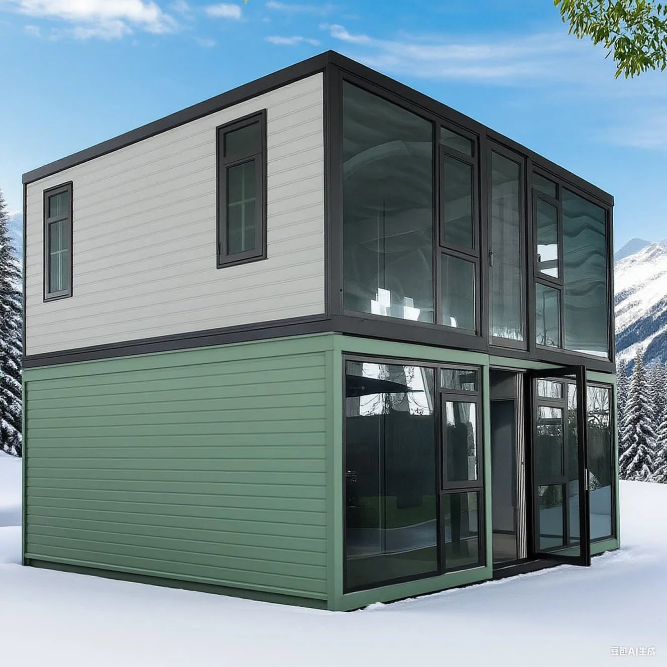 Prefabricated House Prefab Mobile Tiny Home Light Steel Roof 2 3 4 Bedrooms 20ft 40ft Folding Expandable Container House Terrace