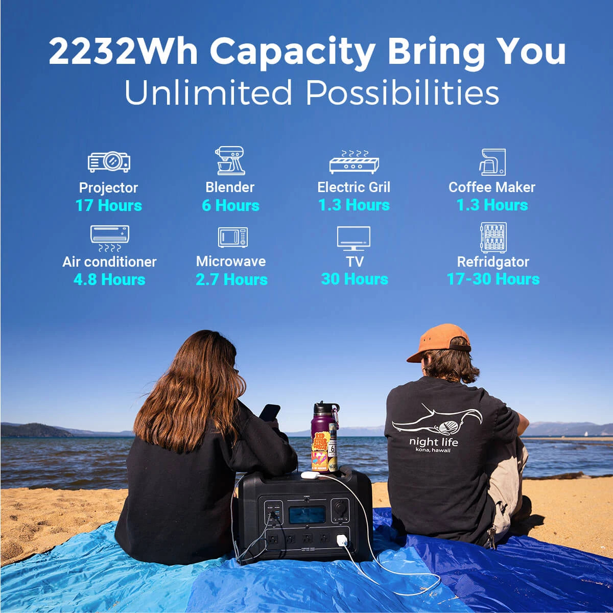 3000w outdoor powerstation tragbare kraftwerk lifepo4 portable solar generator 110v power station 2400w energy storage battery
