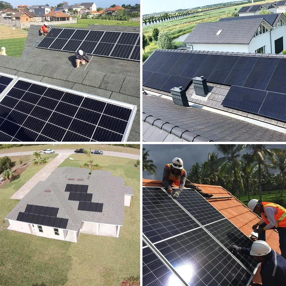 Complete set of hybrid solar energy storage system 10KW 15Kw off-grid hybrid solar power system kit household solar cell