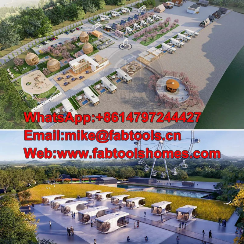 Factory price Modern modular house Mobile space capsule tourist hotel Luxury prefabricated home