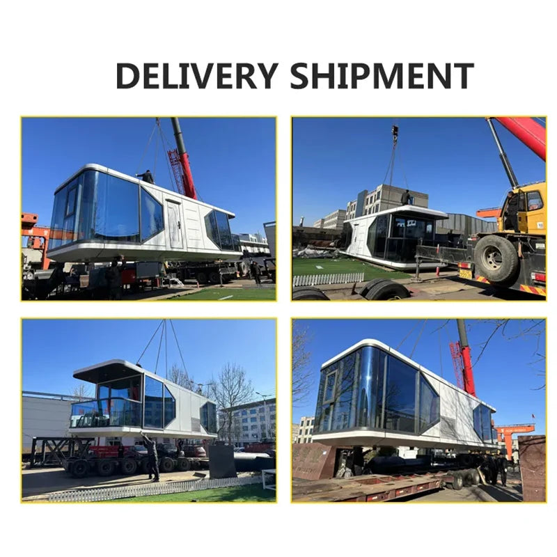 Low Cost Luxury Prefabricated Houses Prefab Homes Chinese Capsule HouseMoisture Proof Factory Price Wind Resistance High Quality