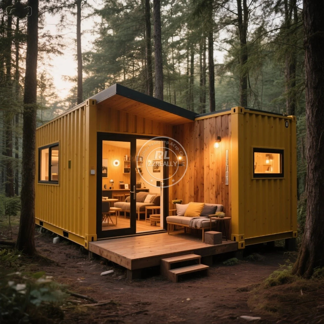 NEW Prefab Quick Assembly Sunny House Prefabricated Container Frame Assembly House Sun Glassy Easy Handy Room