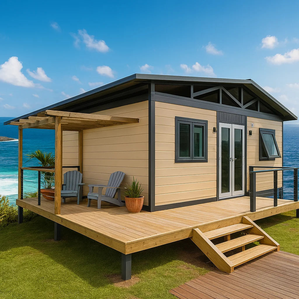 Prefabricated House Prefab Mobile Tiny Home Light Steel Roof 2 3 4 Bedrooms 20ft 40ft Folding Expandable Container House Terrace
