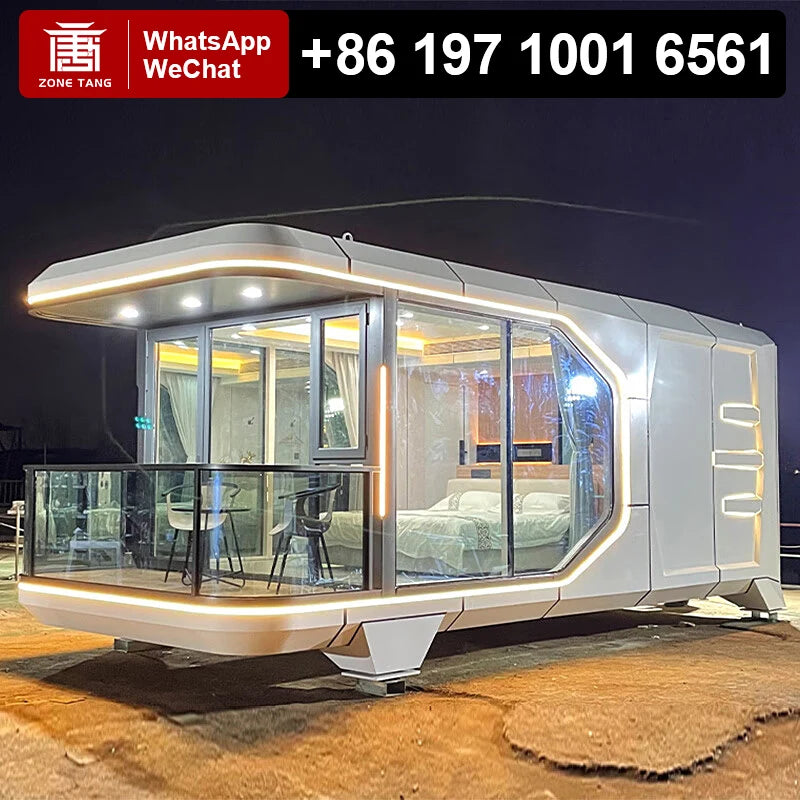 Low Cost Luxury Prefabricated Houses Prefab Homes Chinese Capsule HouseMoisture Proof Factory Price Wind Resistance High Quality