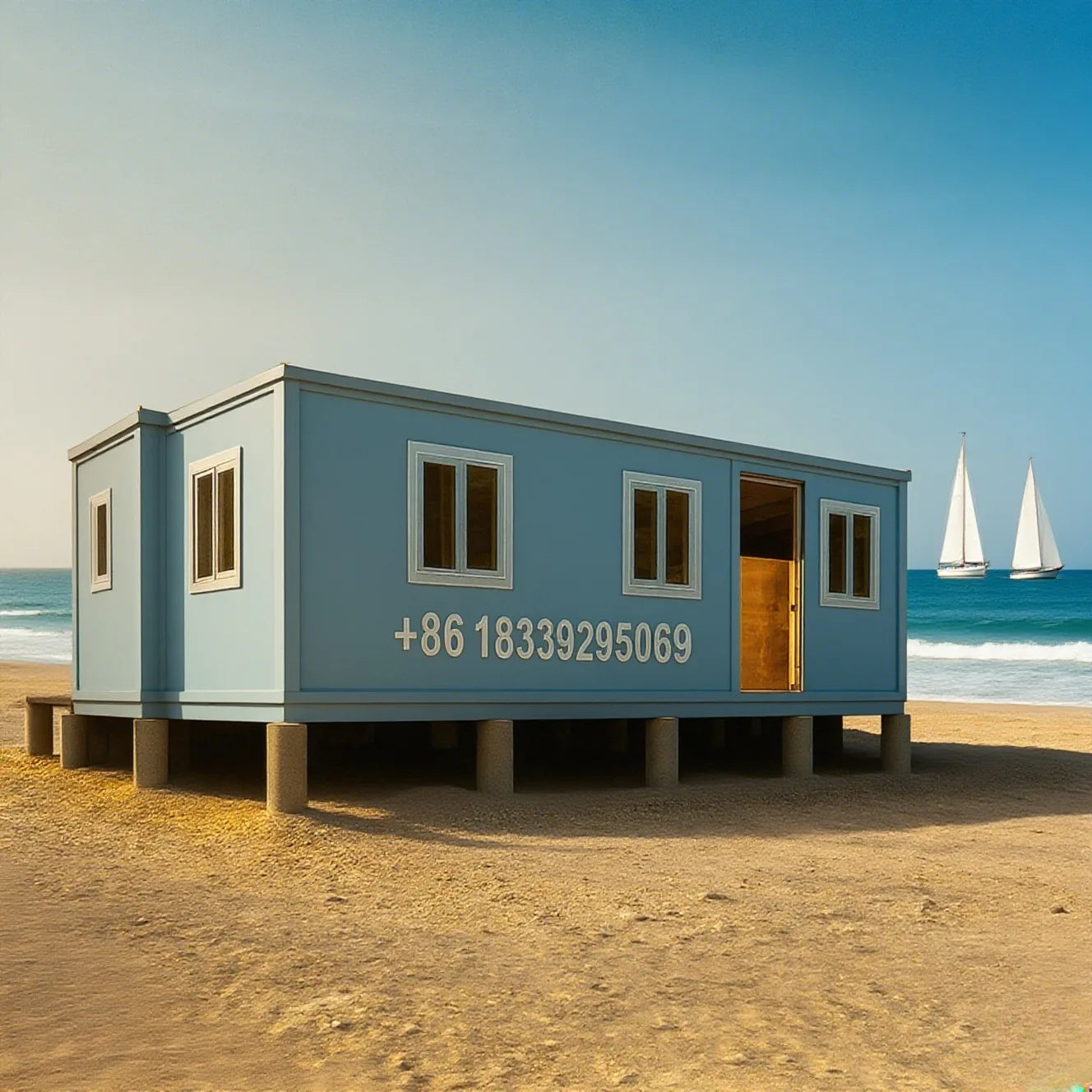 Prefabricated House Prefab Mobile Tiny Home Light Steel Roof 2 3 4 Bedrooms 20ft 40ft Folding Expandable Container House Terrace