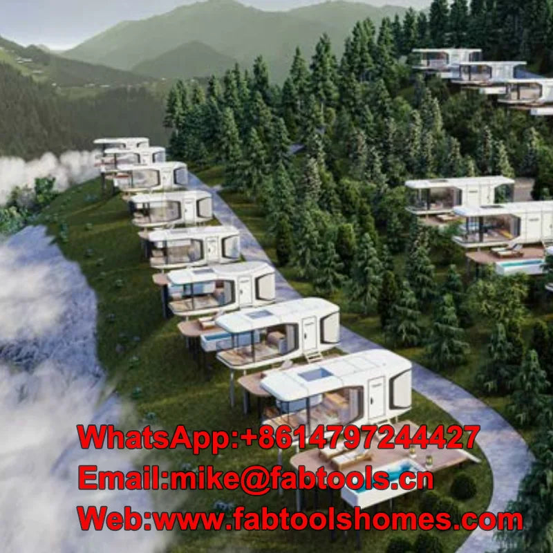 Factory price Modern modular house Mobile space capsule tourist hotel Luxury prefabricated home