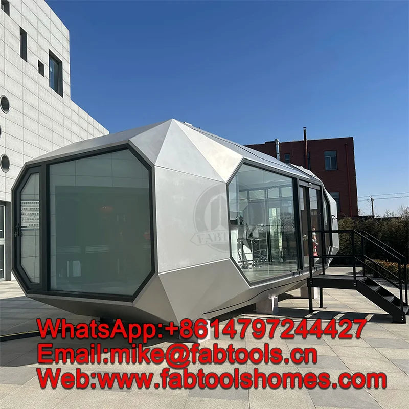 Prefab House Space Capsule Bed Cabin Hotel Container Home Sleep Pod Outdoor Mobile Tiny House Luxury Capsule House