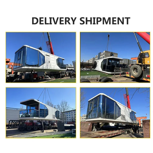 Low Cost Luxury Prefabricated Houses Prefab Homes Chinese Capsule HouseMoisture Proof Factory Price Wind Resistance High Quality