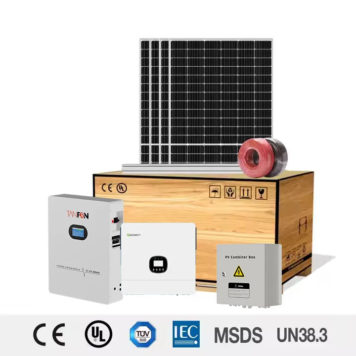 10000w Home Integrated 10kw Off Grid Complete Solar Panel Kit With Inverter Lithium Battery 30 Kw Solar Energy Products