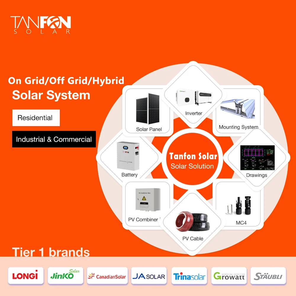 10000w Home Integrated 10kw Off Grid Complete Solar Panel Kit With Inverter Lithium Battery 30 Kw Solar Energy Products
